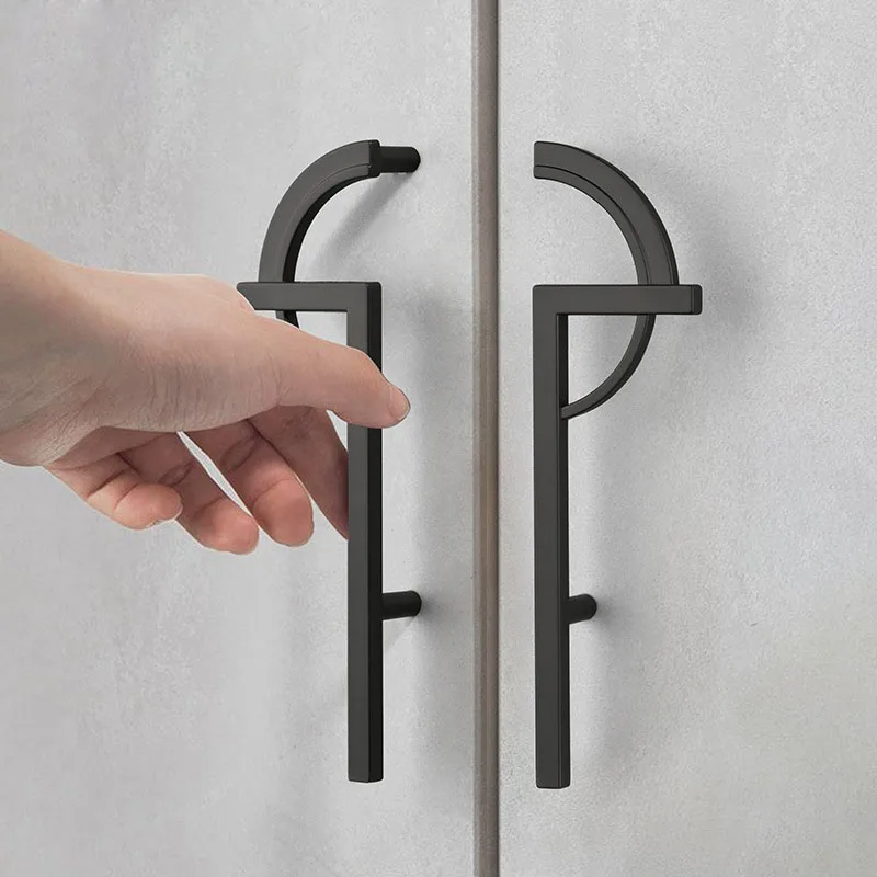 Modern Creative Gold Paired Cabinet Door Handles for Kitchen
