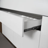 3-Section Full Extension Side Mount Slides Soft Close Drawer Slides 100 LB Load Capacity