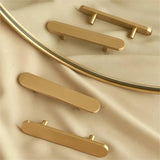 Brushed Brass Modern Gold Kitchen Door Pulls