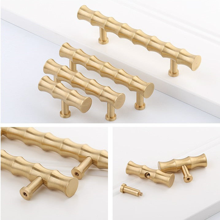 Brass Bamboo Cabinet Handles And Drawer Knob