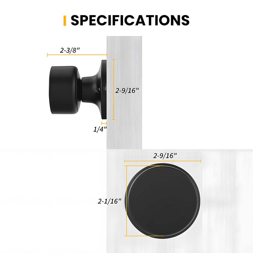 Interior Bulk Door Knob for Bedroom or Bathroom