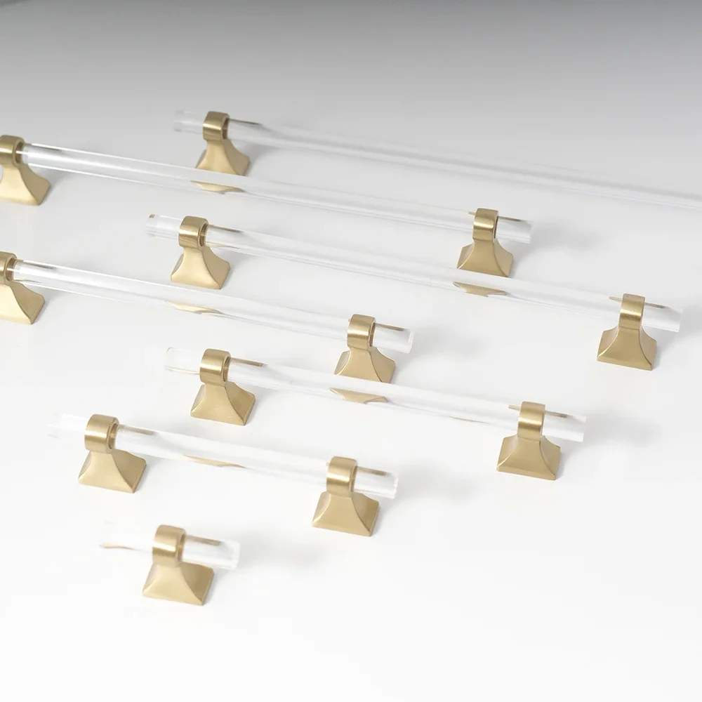 Minimalist Transparent Acrylic Handle and Knob