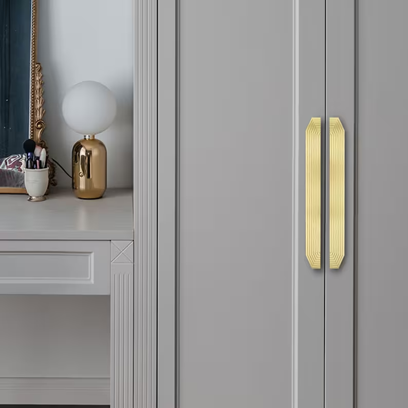 Unique Modern Semi-Circular Gold Kitchen Cabinet Door Handle