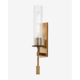 Elton Sconce — Mid-Century Brushed Brass Wall Light