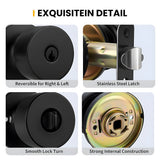 Exterior Black Keyed Door Knobs