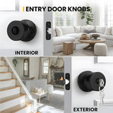 Exterior Black Keyed Door Knobs