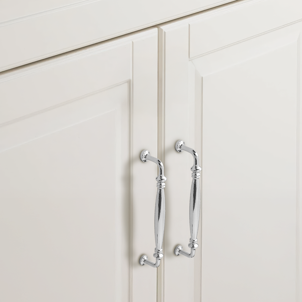 French Style Polished Solid Brass Cabinet Pulls