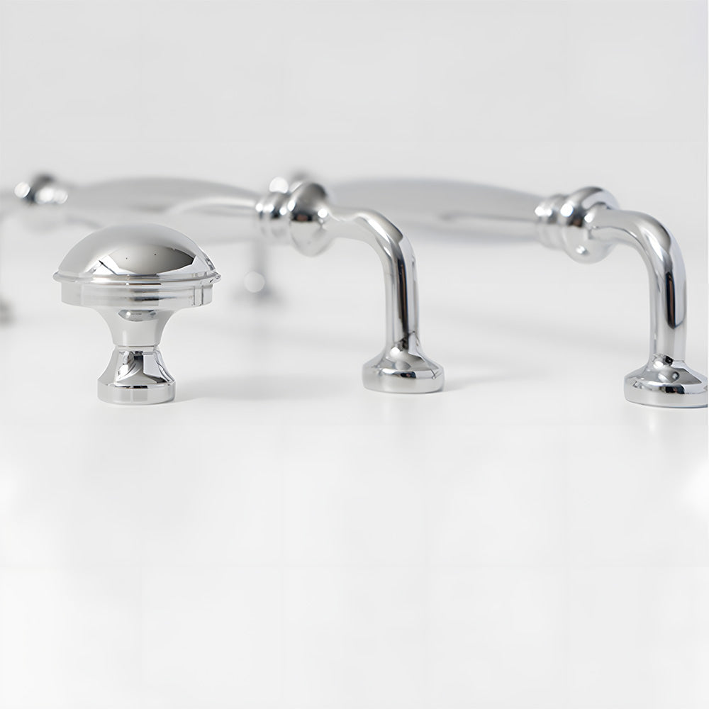 French Style Polished Solid Brass Cabinet Pulls