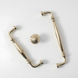French Style Polished Solid Brass Cabinet Pulls
