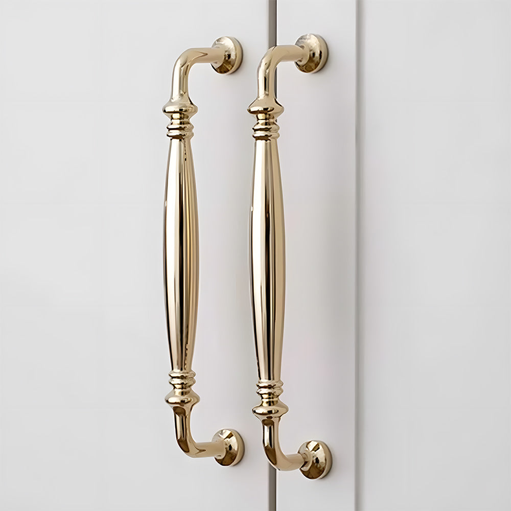 French Style Polished Solid Brass Cabinet Pulls
