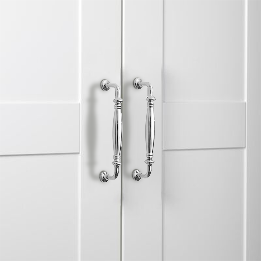 French Style Polished Solid Brass Cabinet Pulls