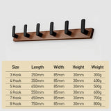 Wall Coat Hanger Light Luxury Solid Wood Coat Hook