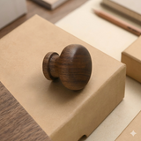 Minimalist Walnut Wood Cabinet Pulls