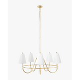 Georgiana Pleated Chandelier elegant designer ceiling light with pleated shade