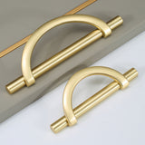 Gold Semicircle Closet Wardrobe Cupboard Handles