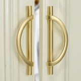 Gold Semicircle Closet Wardrobe Cupboard Handles