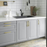 Modern Gold Brass Cabinet and Drawer Handles