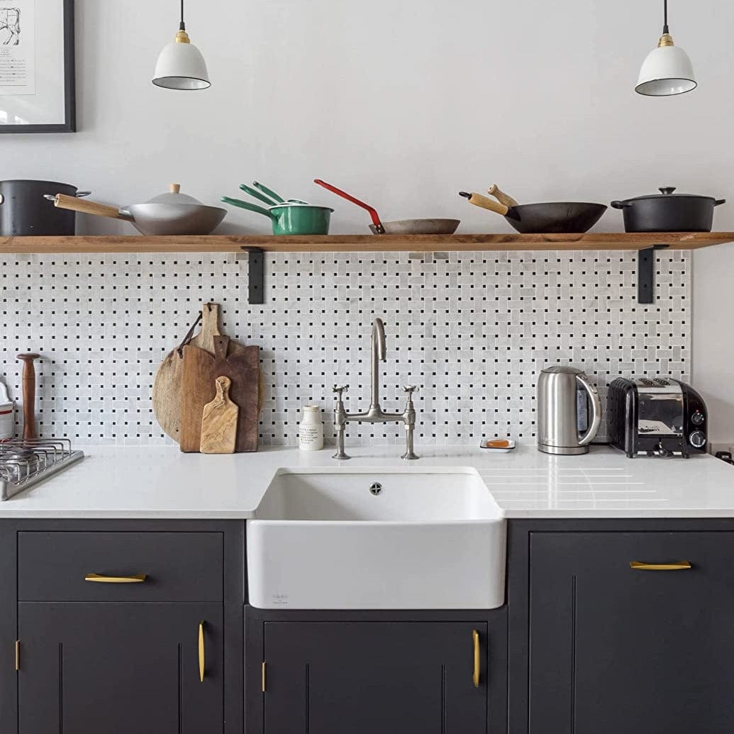 Modern Gold Brass Cabinet and Drawer Handles