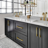 Modern Gold Brass Cabinet and Drawer Handles