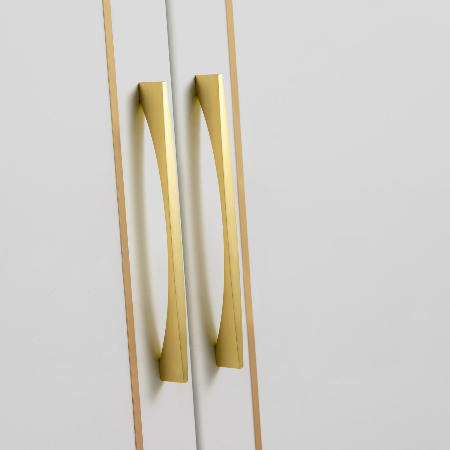 Modern Gold Brass Cabinet and Drawer Handles