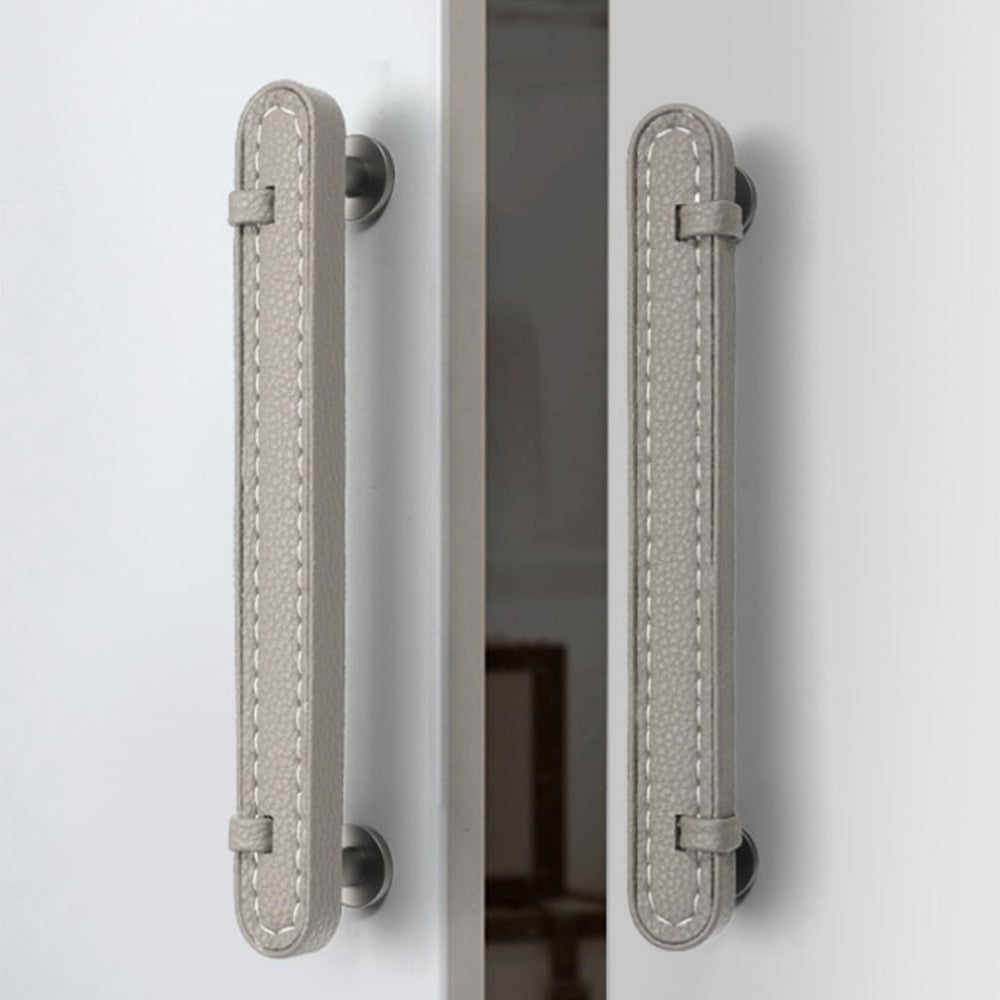 Stylish Leather Kitchen Cabinet Handles