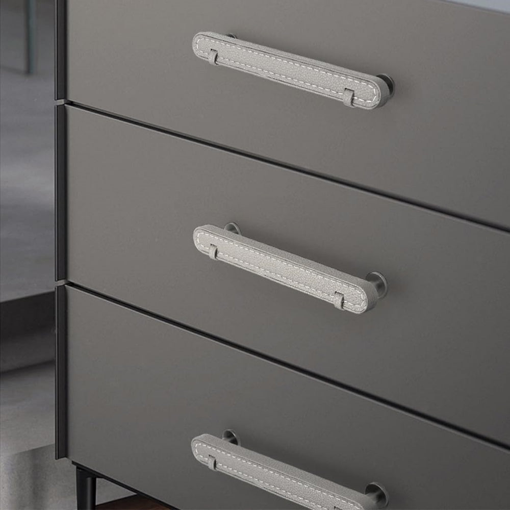 Stylish Leather Kitchen Cabinet Handles