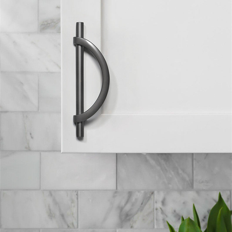 Semicircle Door Pulls Closet Wardrobe Cupboard Handles