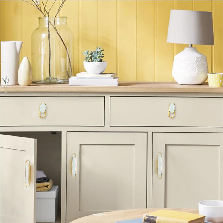 Modern Gold Chrome Kitchen Cabinet Handle and Knobs