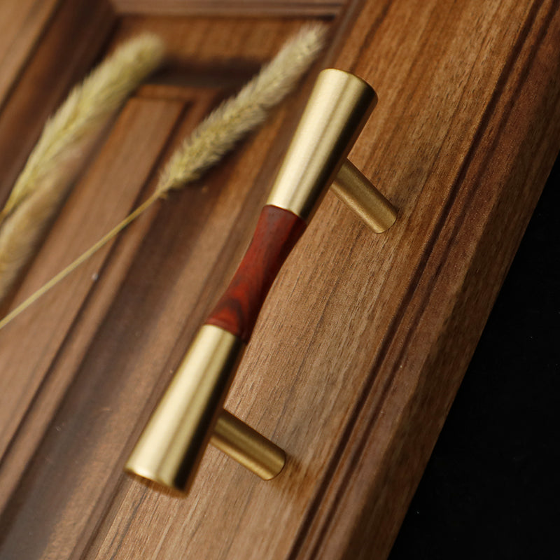 Classical Pure Copper Wood Cabinet Handles