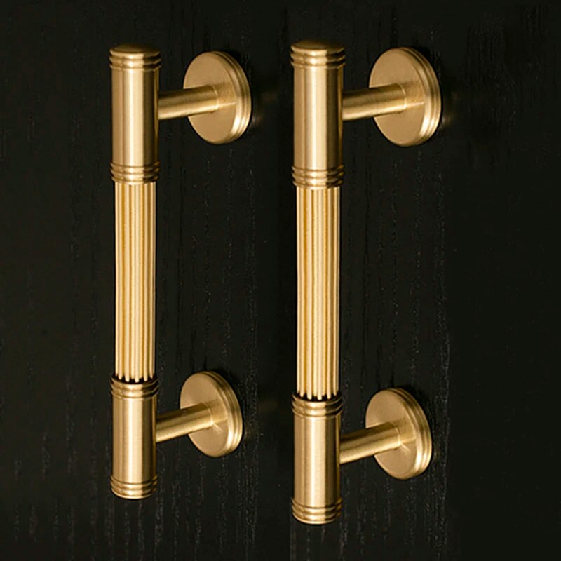 Solid Brass Drawer Pulls Wardrobe Cabinet Knobs handles