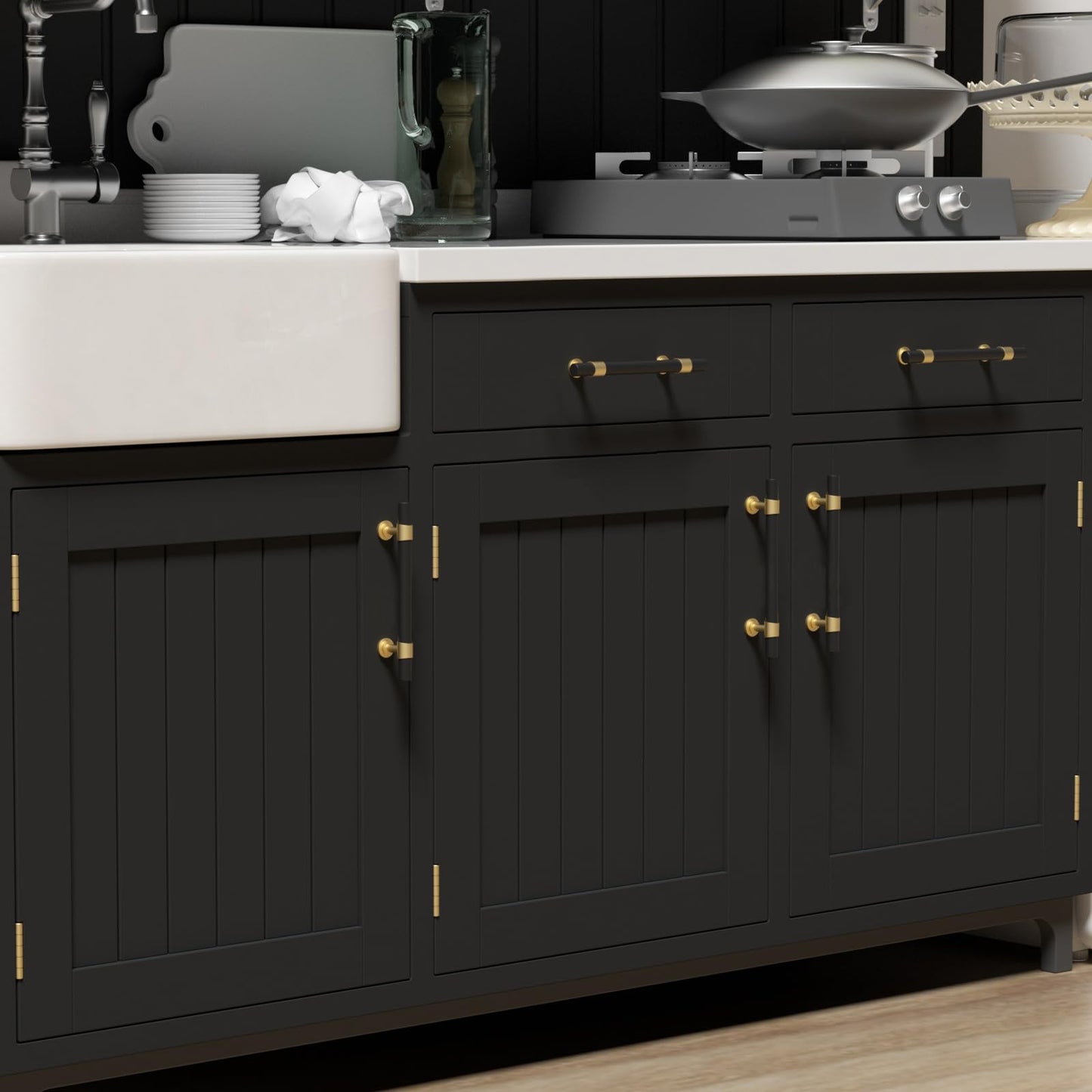 Black Gold Cabinet Handles Kitchen Cabinet Hardware