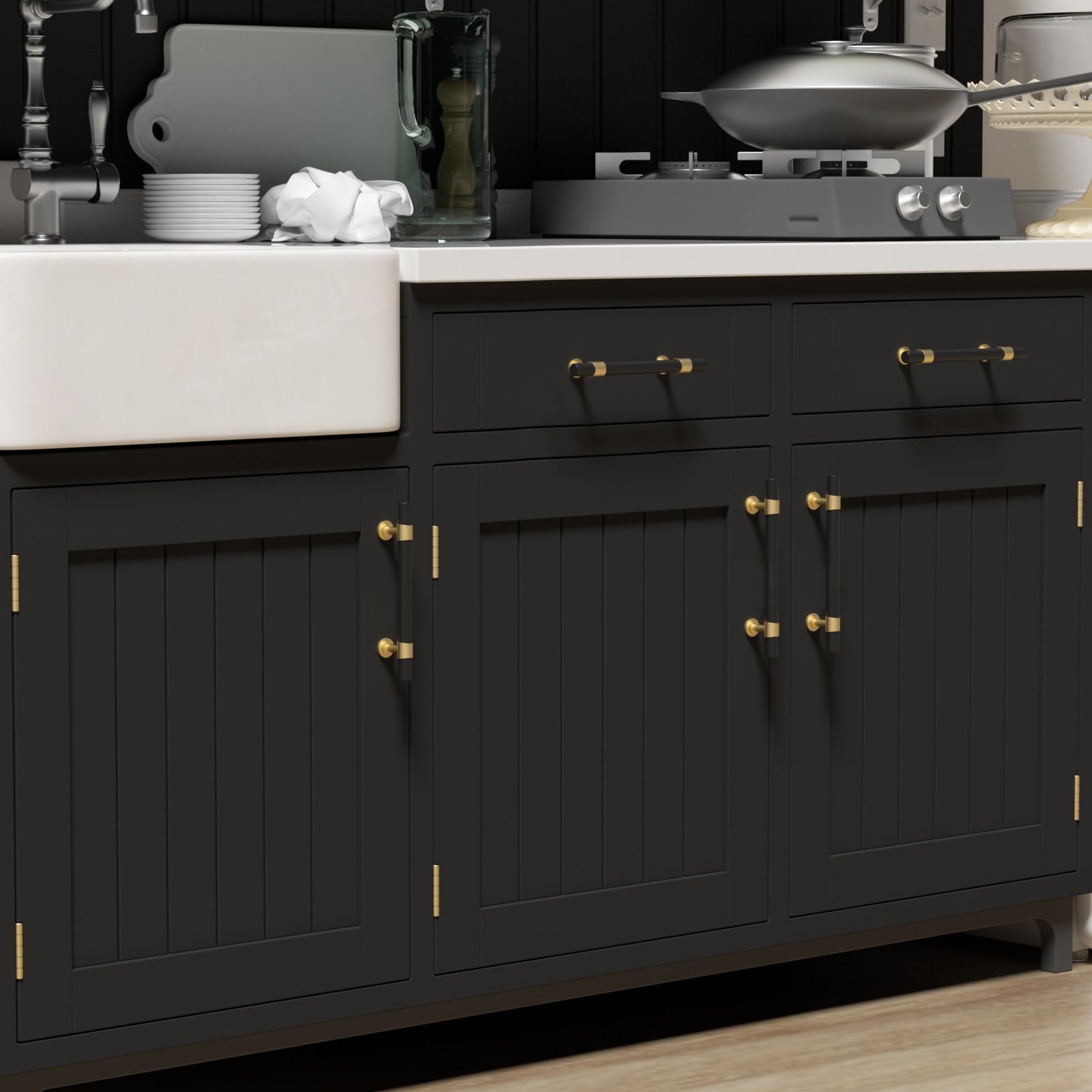 Black Gold Cabinet Handles Kitchen Cabinet Hardware