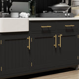 Black Gold Cabinet Handles Kitchen Cabinet Hardware