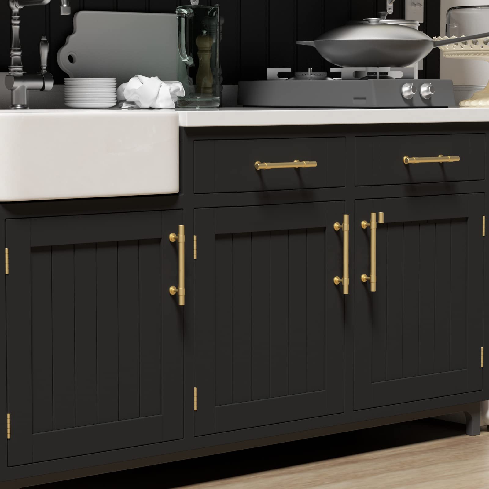 Black Gold Cabinet Handles Kitchen Cabinet Hardware
