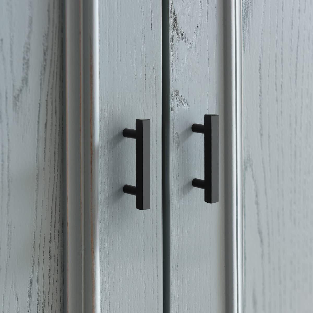 Matte Black Hardware Kitchen Drawer Handles