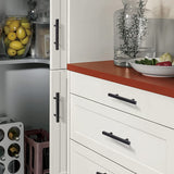 Matte Black Hardware Kitchen Drawer Handles