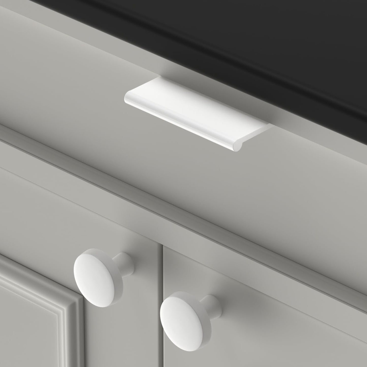 Aluminum Alloy Kitchen Cabinet Drawer Edge Pull