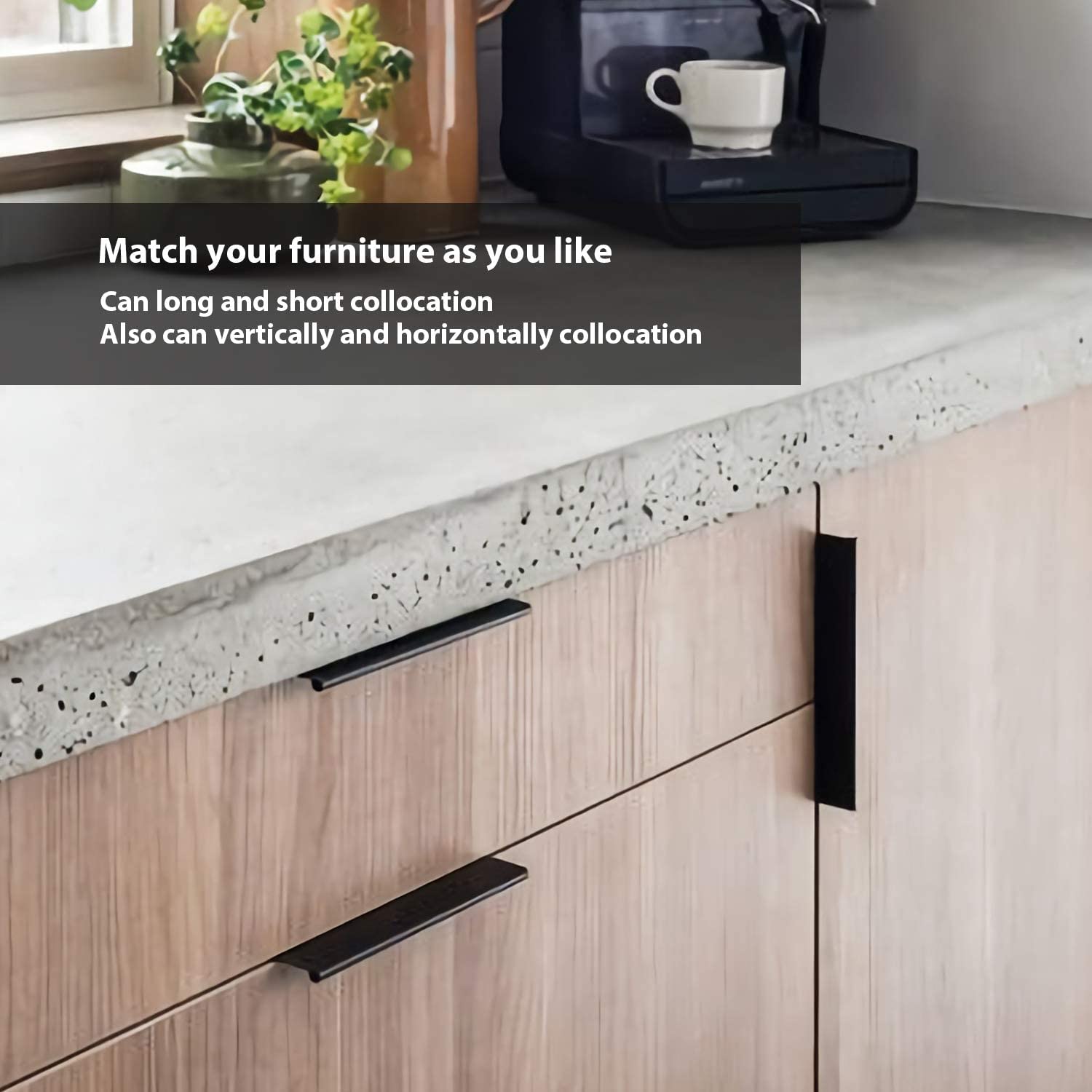 Aluminum Alloy Kitchen Cabinet Drawer Edge Pull