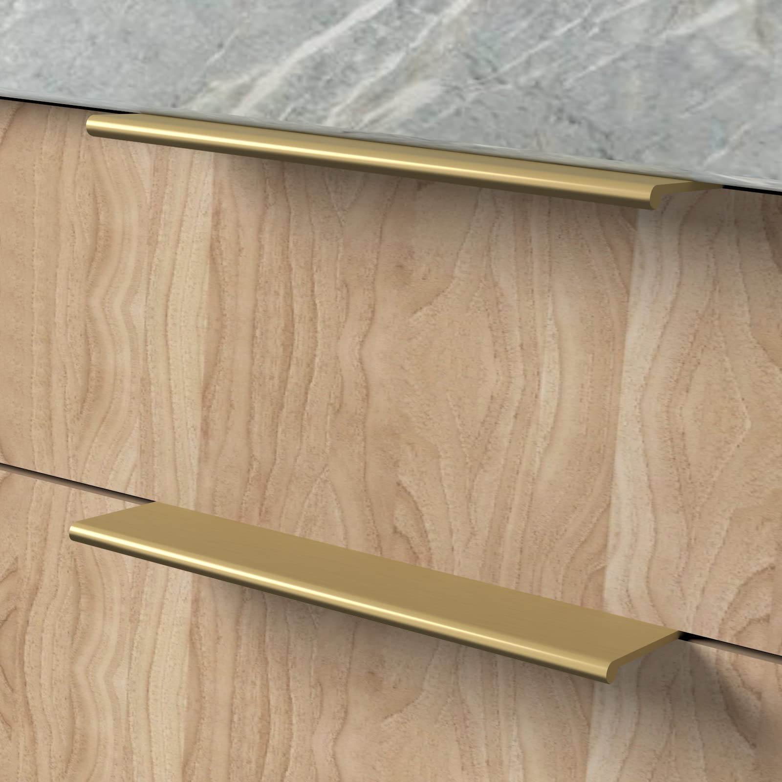 Aluminum Alloy Kitchen Cabinet Drawer Edge Pull