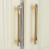 Gold Crystal Kitchen Cabinet Handles