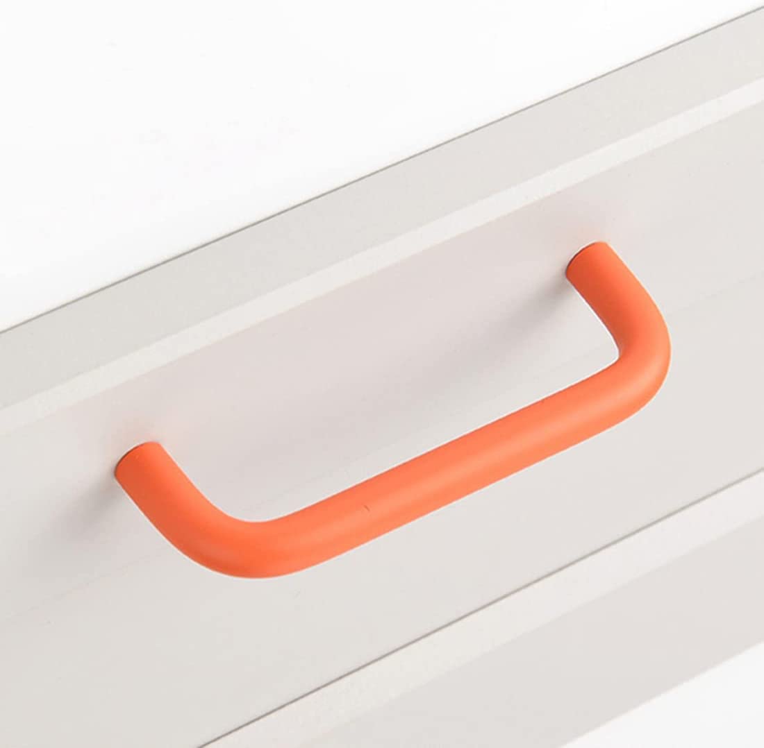 Colorful Small Double Curved Wardrobe Handles For Children's Room