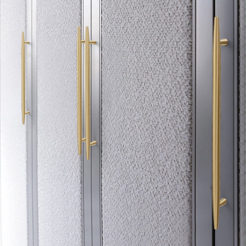 Modern Solid Brass Kitchen Cabinet Knobs and Handles