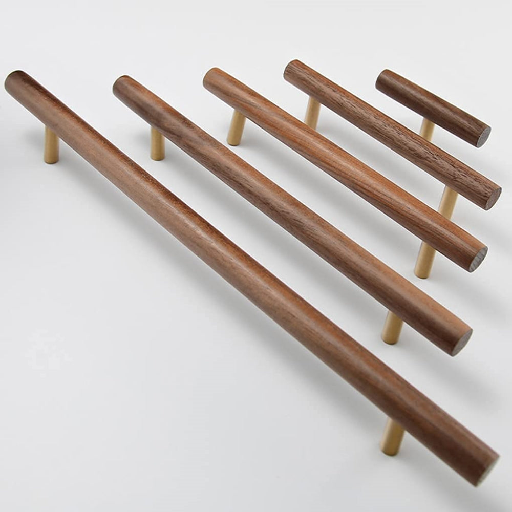 Universal Wooden Door Handles for Drawers Cupboards Kitchen Cabinets