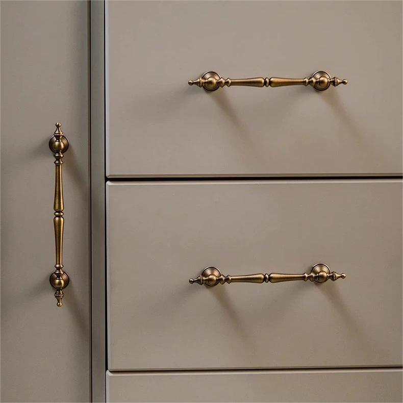 Classic Vintage Solid Brass Kitchen Cabinet Pulls