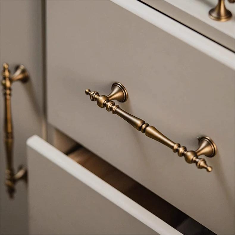 Classic Vintage Solid Brass Kitchen Cabinet Pulls
