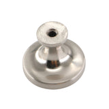 Brushed Nickel Round Solid Cabinet Knobs