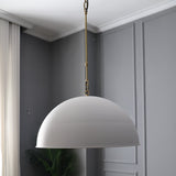 Watley Dome Pendant in White