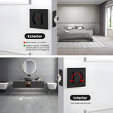 Square Keyless Pocket Door Lock with Indicator