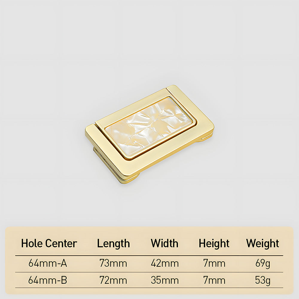 Elegant Invisible Gold Ring Zinc Alloy Wardrobe Drawer Handle