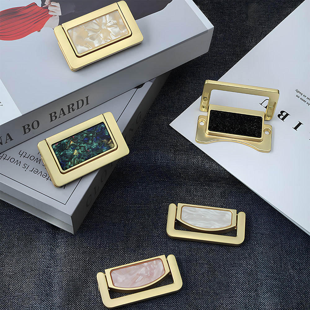 Elegant Invisible Gold Ring Zinc Alloy Wardrobe Drawer Handle
